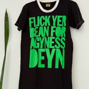 2006 House of Holland Collectable Black T-shirt Dress Size Small